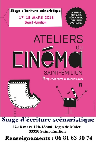 Ateliers du cinéma Saint-Emilion 2018