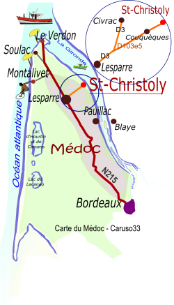 Carte Medoc ST-CHRISTOLY