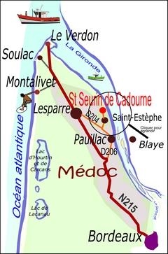 plan médoc Saint Seurin de Cadourne