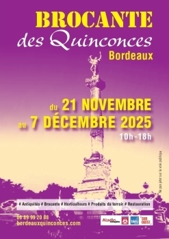 Affiche Brocante des Quinconces 2025