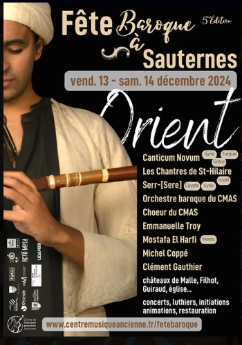 Affiche Fête baroque Sauterne 2024