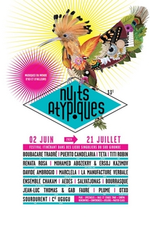 Affiche Festival Les nuits atypiques 2022