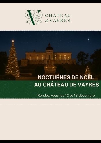 Affiche Nocturnes de Noël au Château de Vayres 2025