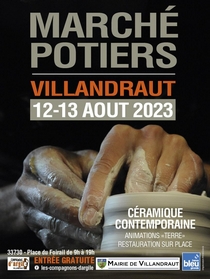 Affiche Marché de potiers à Villandraut 2023