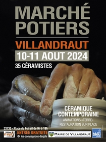 Affiche Marché de potiers à Villandraut 2024