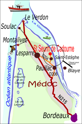 plan medoc saint-Seurin de Cadourne