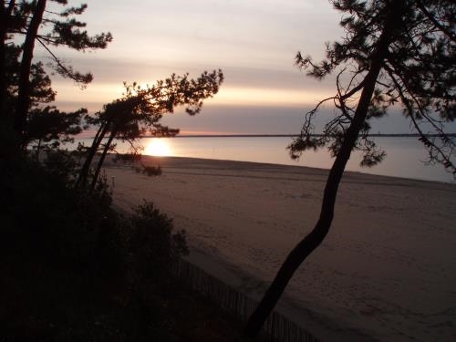coucher de soleil plage Pereire