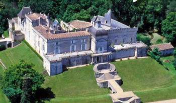 Château de Vayres : Vue aérienne