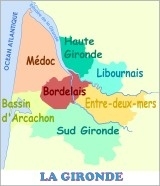 Tourisme Gironde : carte du tourisme en Gironde