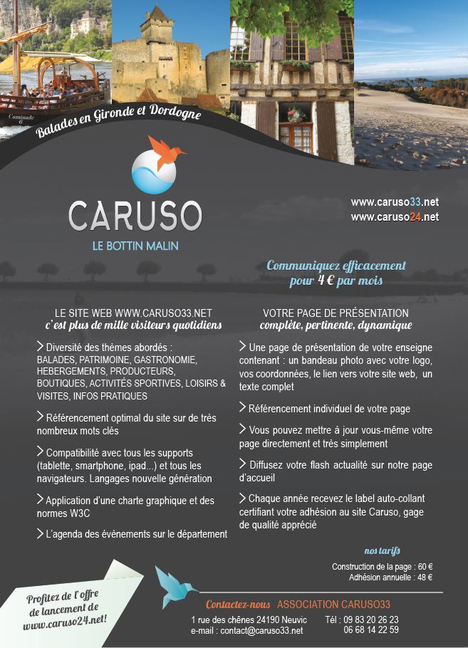 Flyer caruso33 - notre offre de communication